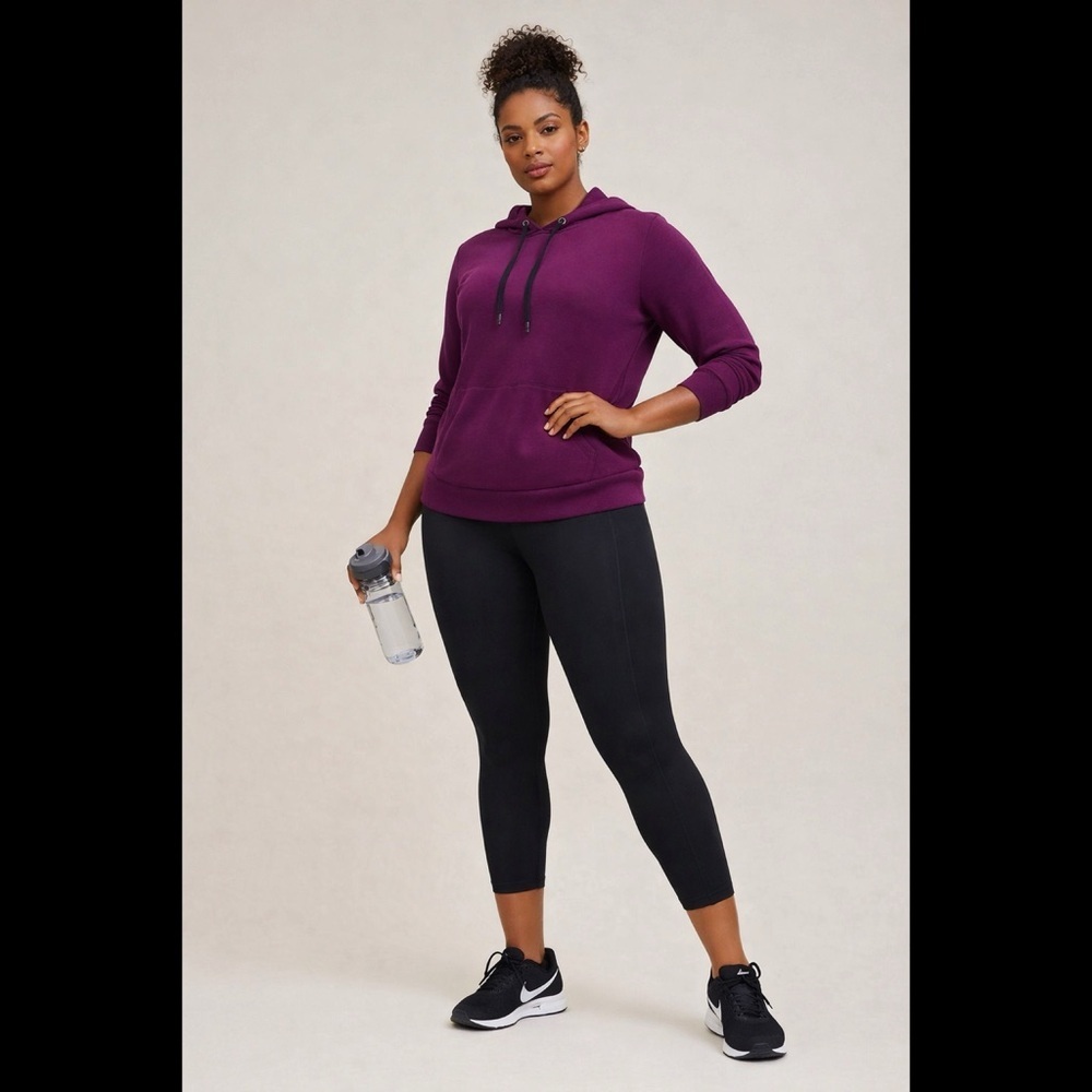 TORRID ACTIVE Purple Hooded Sweatshirt